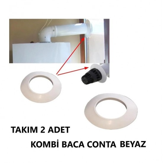 Doğalgaz Kombi Baca Contası - Beyaz