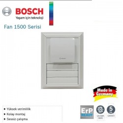 Bosch F1500 W 100 Lük Aspiratörlü Menfez (95m³/H) - Yüzeysel Montaj - Beyaz