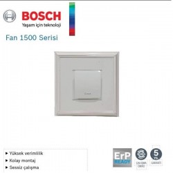 Bosch F1500 W 100 Lük Aspiratörlü Menfez (95m³/H) - Düz Panelli - Yüzeysel Montaj - Beyaz